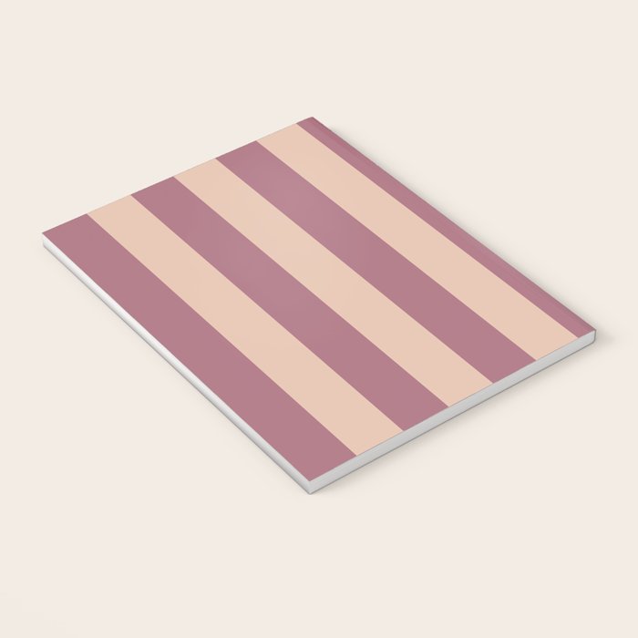 Dusty Rose Striped Notebook Gallery Image 3