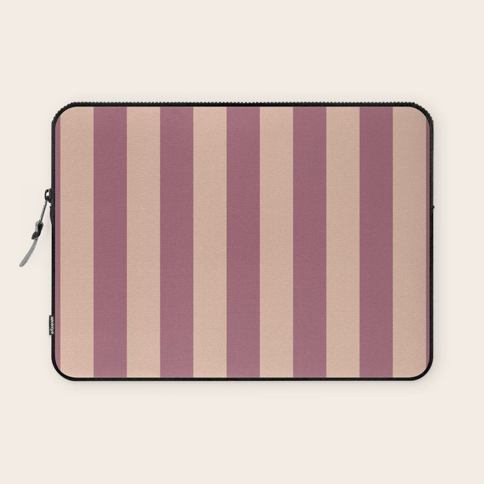 Dusty Rose Striped Laptop Sleeve Gallery Image 1