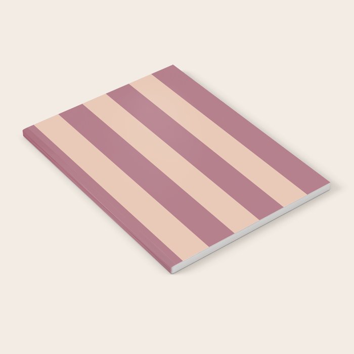 Dusty Rose Striped Notebook Gallery Image 2