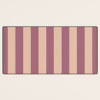 Dusty Rose Striped Desk Mat Gallery Image 3