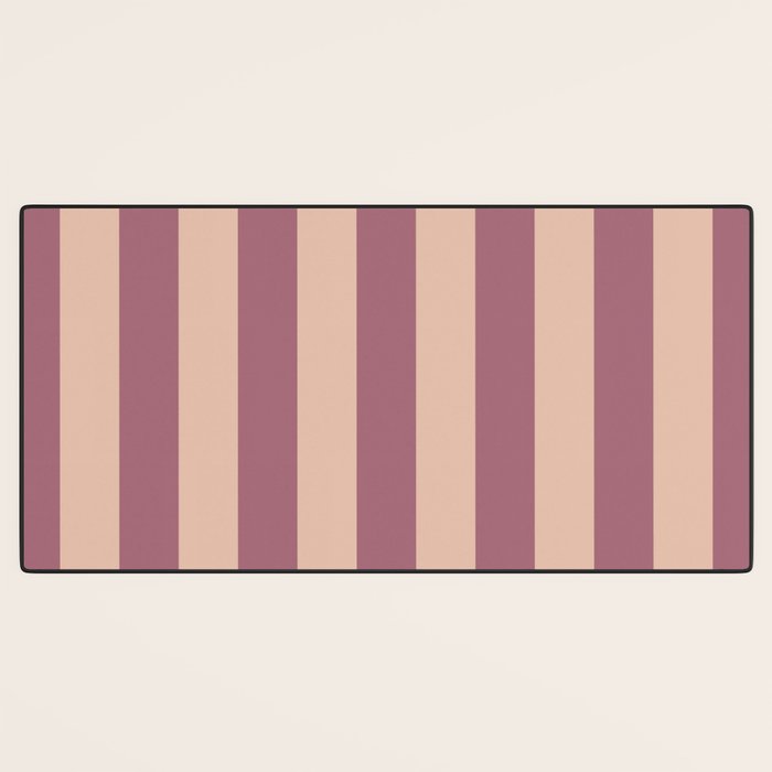 Dusty Rose Striped Desk Mat Gallery Image 3