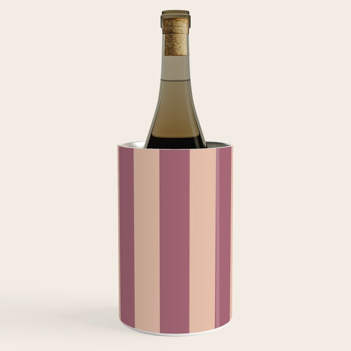 Dusty Rose Striped Wine Chiller Gallery Image 1