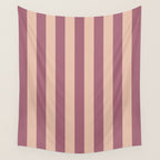 Dusty Rose Striped Wall Tapestry Gallery Image 4