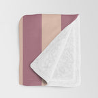 Dusty Rose Striped Throw Blanket Gallery Image 3
