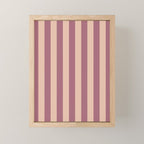 Dusty Rose Striped Mini Art Print Gallery Image 1