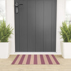 Dusty Rose Striped Welcome Mat Gallery Image 3