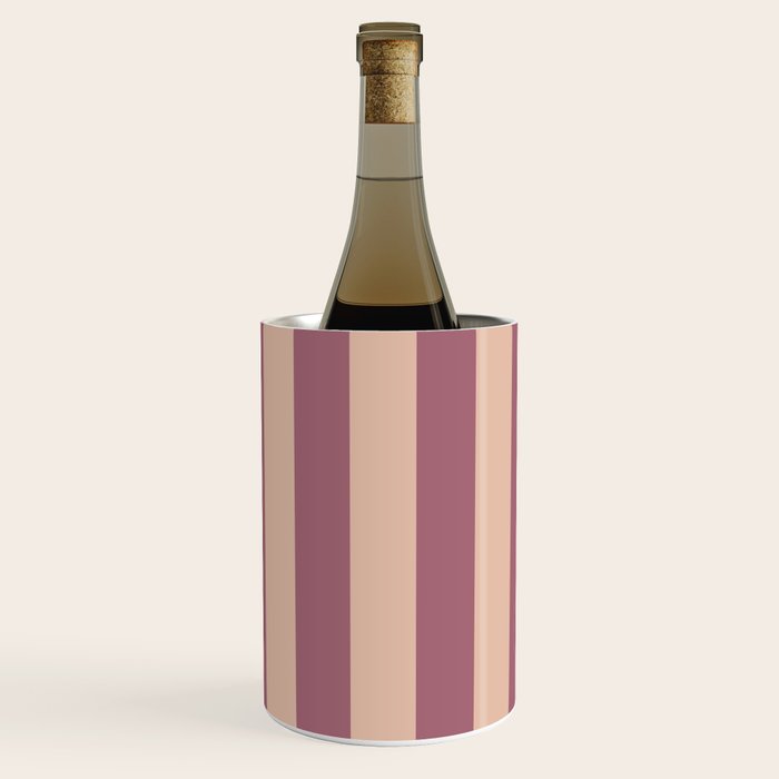 Dusty Rose Striped Wine Chiller Gallery Image 3