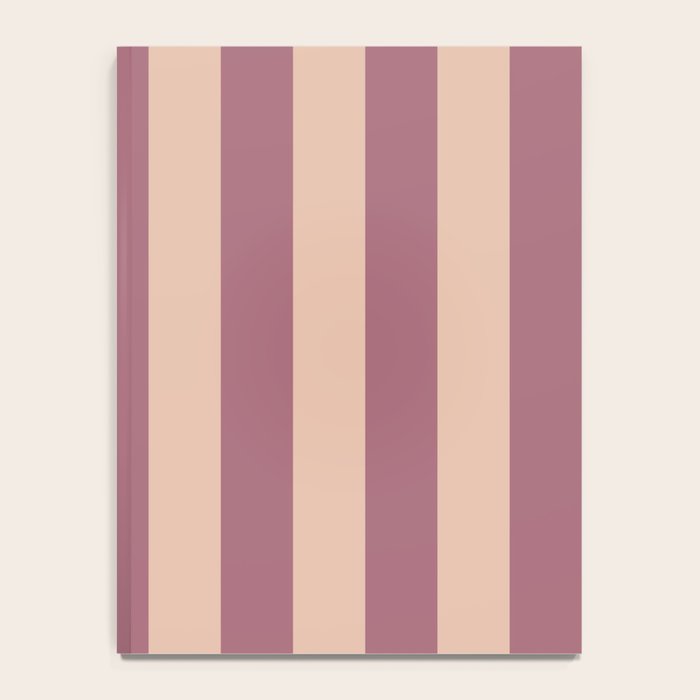 Dusty Rose Striped Notebook Gallery Image 4