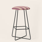 Dusty Rose Striped Stool Gallery Image 1