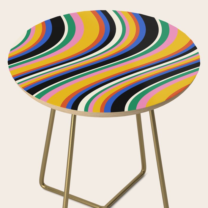 Wavy Stripes XIII - Bold Retro Side Table Gallery Image 2