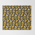 Banana cichlid Throw Blanket Gallery Image 2