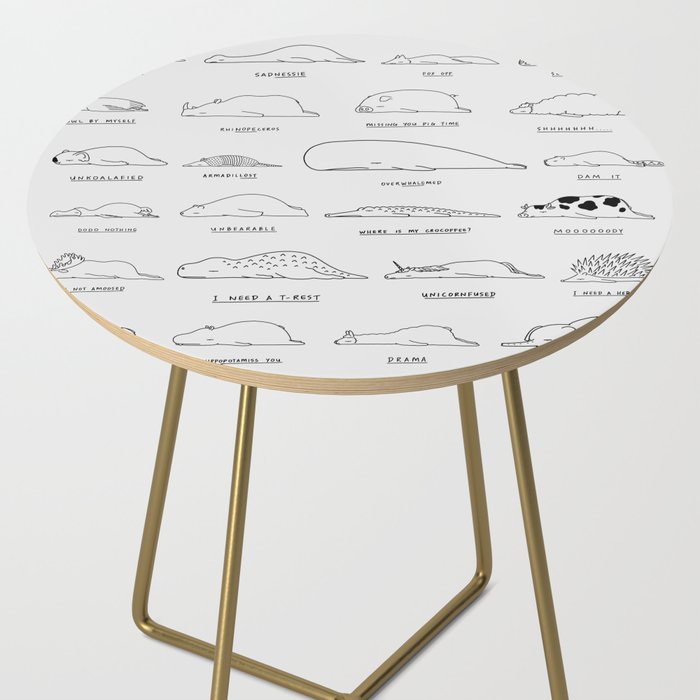 Moody Animals Pattern Side Table Gallery Image 2