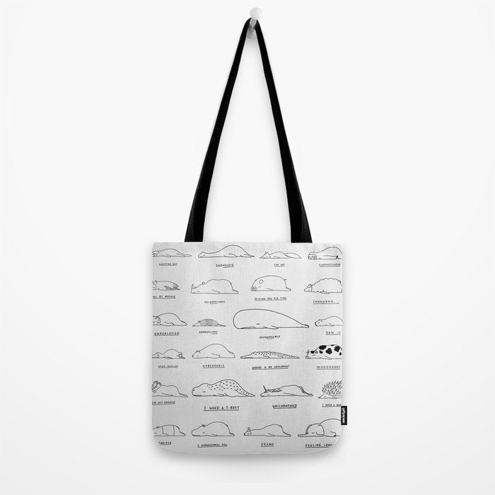 Moody Animals Pattern Tote Bag Gallery Image 2
