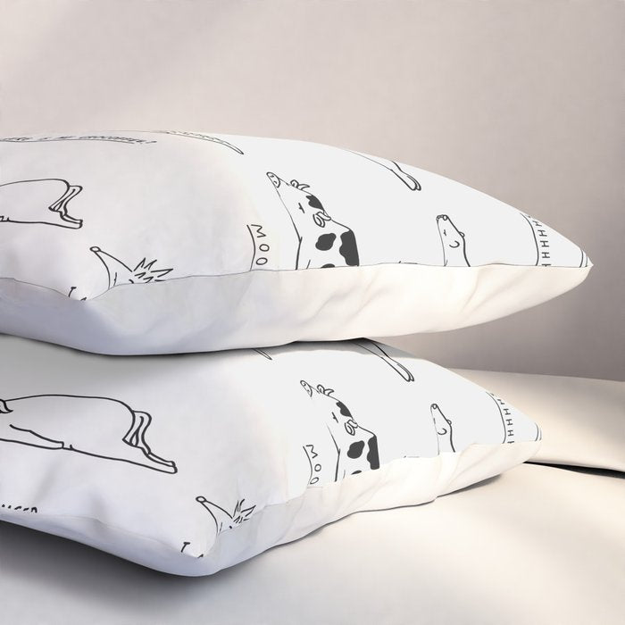 Moody Animals Pattern Pillow Sham Gallery Image 3