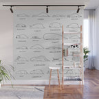 Moody Animals Pattern Wall Mural Gallery Image 1