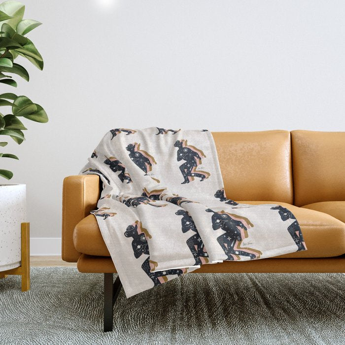 Space Cowboy  Throw Blanket Gallery Image 1