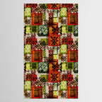 Vintage Hawaii Barkcloth Tapa Beach design Tablecloth Gallery Image 2