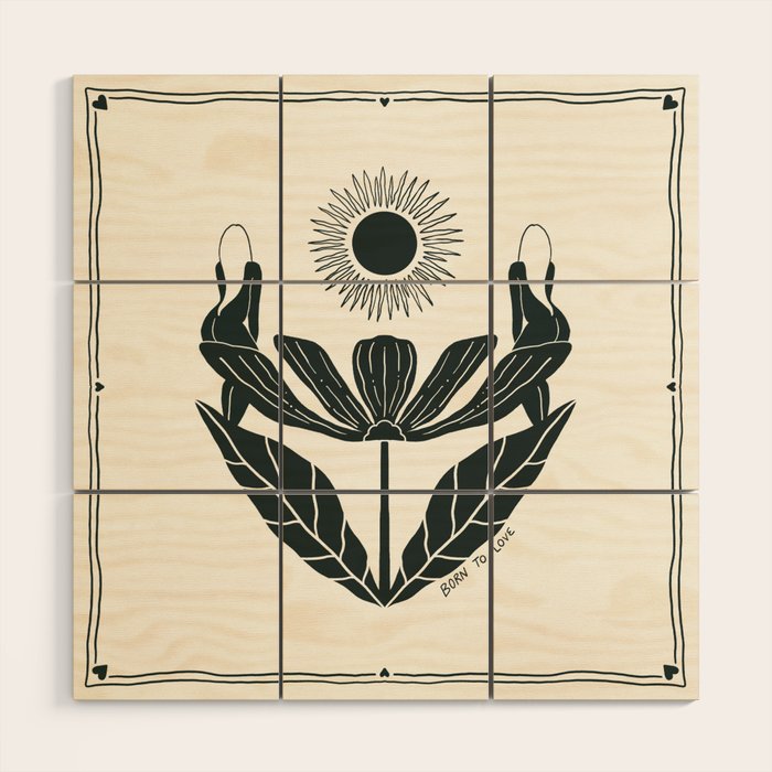Born to Love Wood Wall Art Gallery Image 1