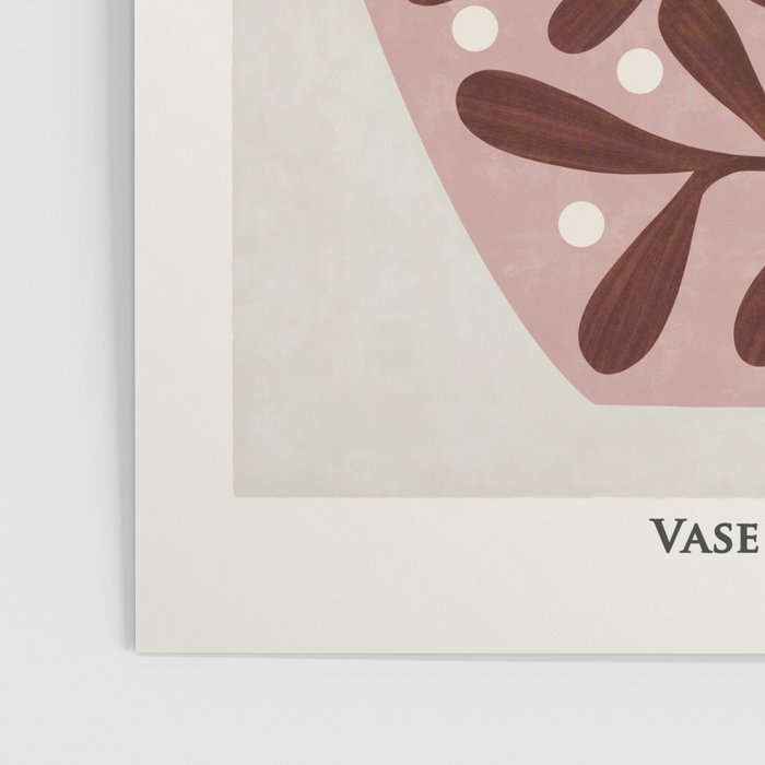 Vase and leaves collection Poster Gallery Image 3