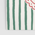Striped Christmas Tree Frame Poster Gallery Image 3