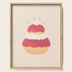 Strawberry Religieuse French Cake Serving Tray Gallery Image 1