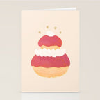 Strawberry Religieuse French Cake Stationery Card Gallery Image 2