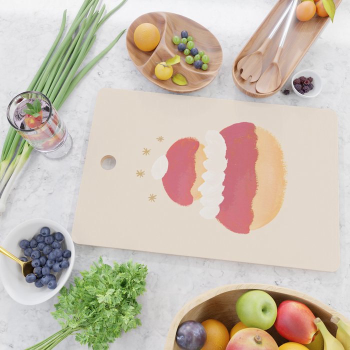 Strawberry Religieuse French Cake Cutting Board Gallery Image 2