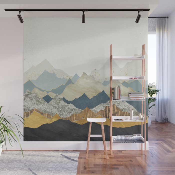 Distant Peaks Wall Mural Gallery Image 1