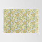 muted pastel pink yellow green flowering dogwood symbolize rebirth and hope Rug Gallery Image 2