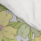 muted pastel pink yellow green flowering dogwood symbolize rebirth and hope Comforter Gallery Image 4