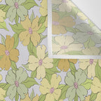 muted pastel pink yellow green flowering dogwood symbolize rebirth and hope Wall Tapestry Gallery Image 3