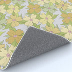 muted pastel pink yellow green flowering dogwood symbolize rebirth and hope Rug Gallery Image 4