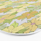 muted pastel pink yellow green flowering dogwood symbolize rebirth and hope Bath Mat Gallery Image 3