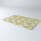 muted pastel pink yellow green flowering dogwood symbolize rebirth and hope Rug Gallery Image 3