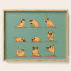 Pug Yoga Serving Tray Gallery Image 1