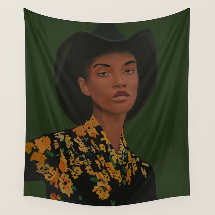 Girl Portrait 22 Wall Tapestry Gallery Image 4