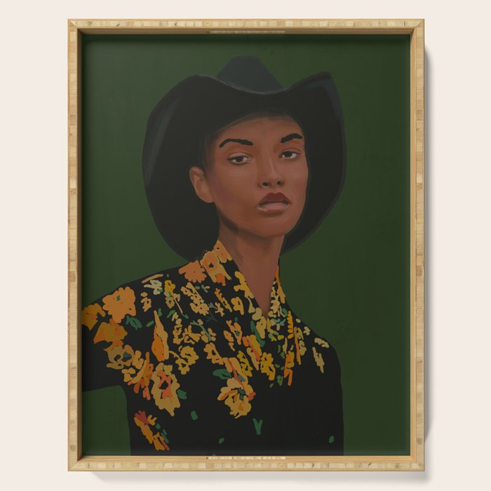 Girl Portrait 22 Serving Tray Gallery Image 1