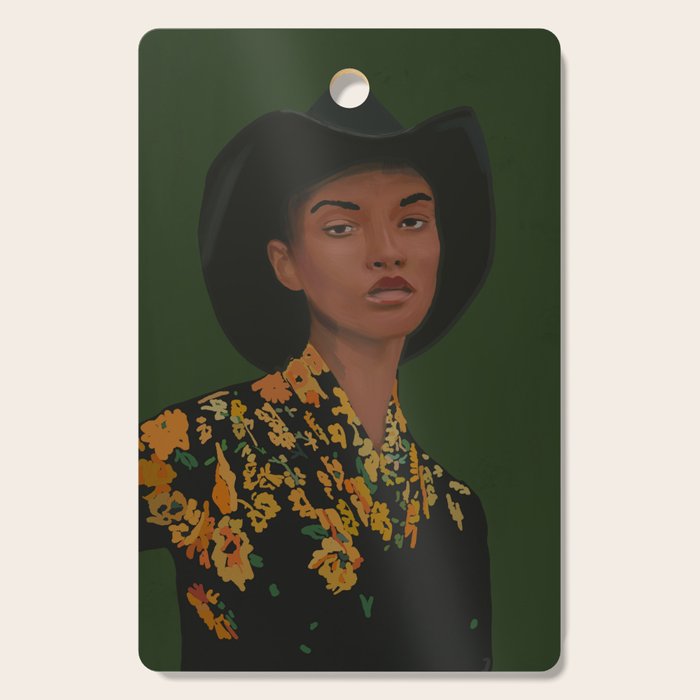 Girl Portrait 22 Cutting Board Gallery Image 1
