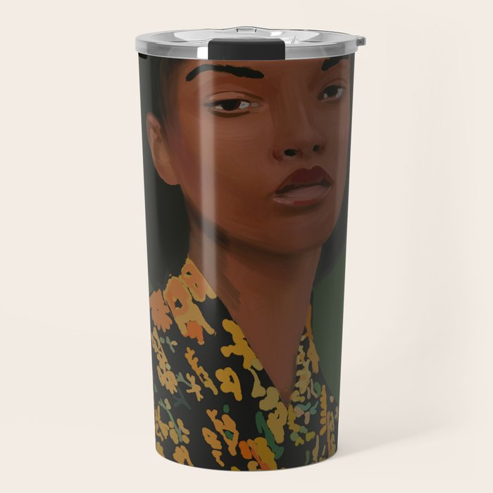 Girl Portrait 22 Travel Mug Gallery Image 1