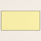 Butter Yellow Pale Soft Pastel Solid Desk Mat Gallery Image 3