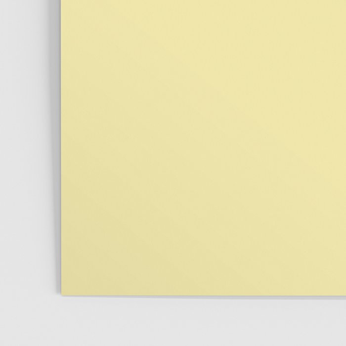 Butter Yellow Pale Soft Pastel Solid Poster Gallery Image 3