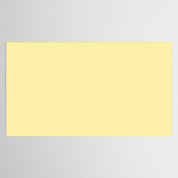 Butter Yellow Pale Soft Pastel Solid Tablecloth Gallery Image 2