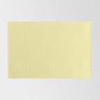 Butter Yellow Pale Soft Pastel Solid Rug Gallery Image 2