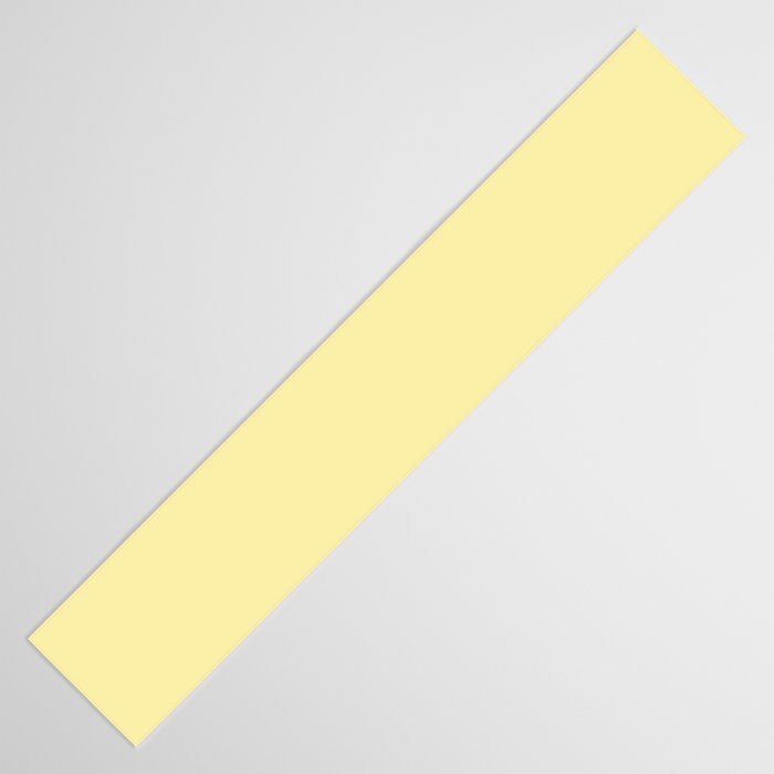 Butter Yellow Pale Soft Pastel Solid Table Runner Gallery Image 3