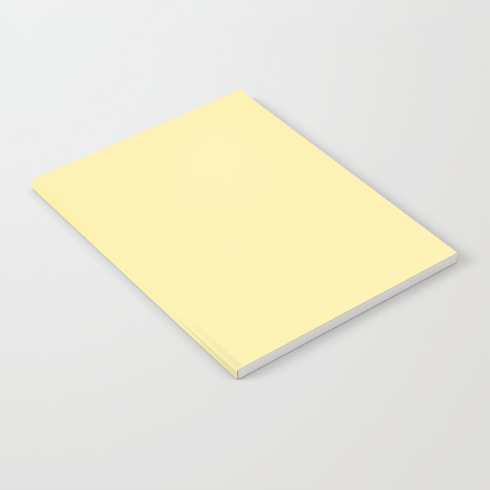 Butter Yellow Pale Soft Pastel Solid Notebook Gallery Image 2