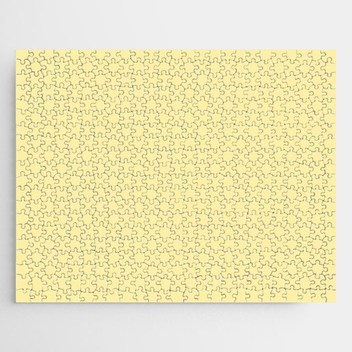 Butter Yellow Pale Soft Pastel Solid Jigsaw Puzzle Gallery Image 1
