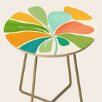Whimsical Tropical Leaf Still Life Side Table Gallery Image 2