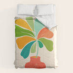 Whimsical Tropical Leaf Still Life Comforter Gallery Image 6