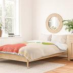 Whimsical Tropical Leaf Still Life Duvet Cover Gallery Image 2