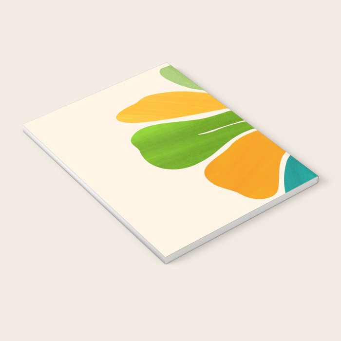 Whimsical Tropical Leaf Still Life Notebook Gallery Image 3